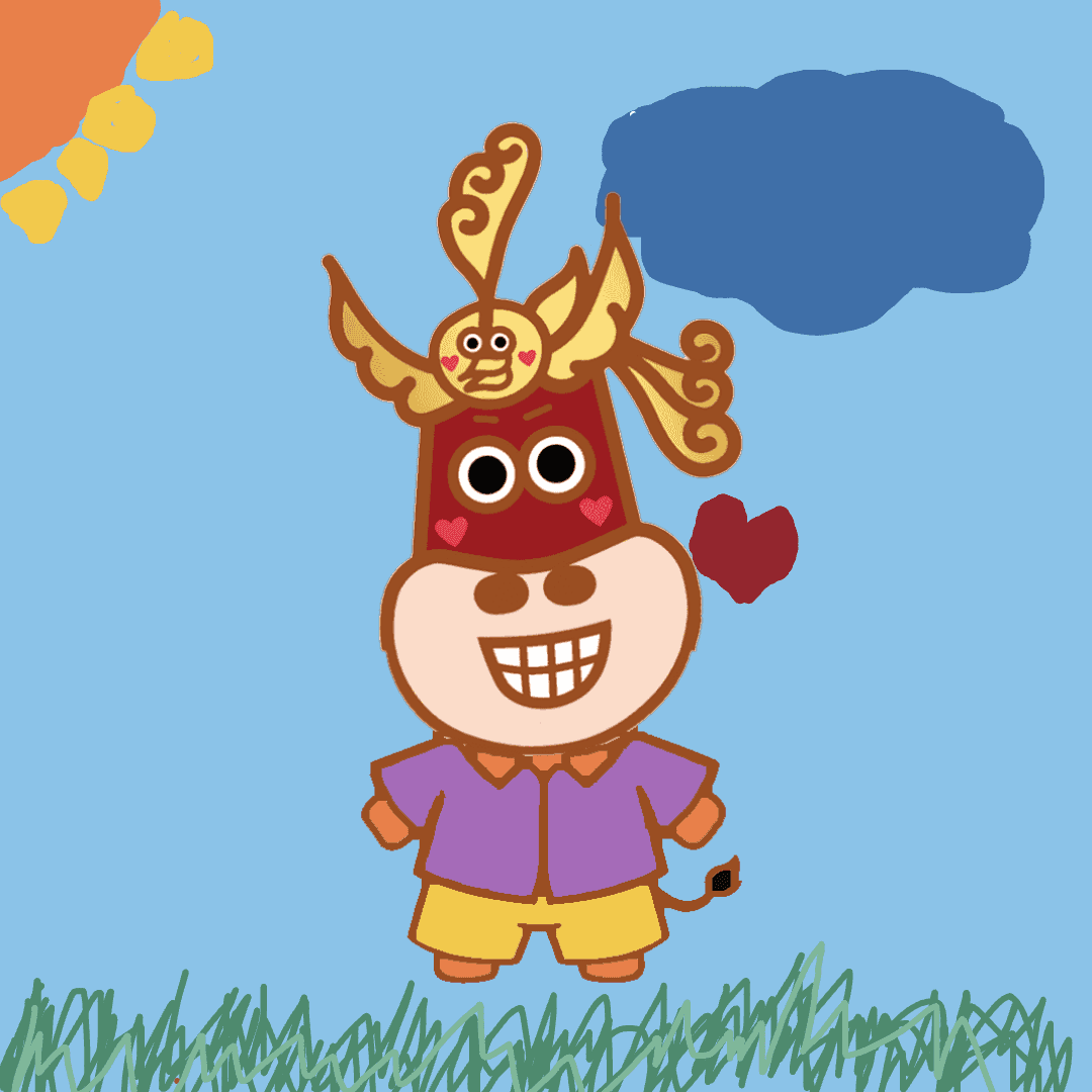 參賽作品「A little cute cow」